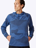 Close-up of the Oceana Pulse Hoodie's midweight fabric, highlighting texture and quality craftsmanship